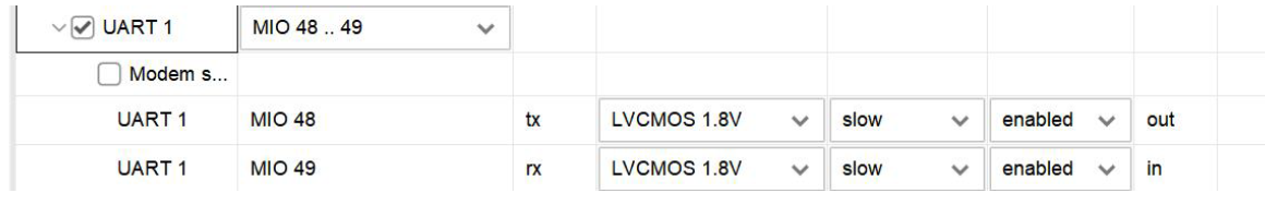 ZYNQ UART相关配置